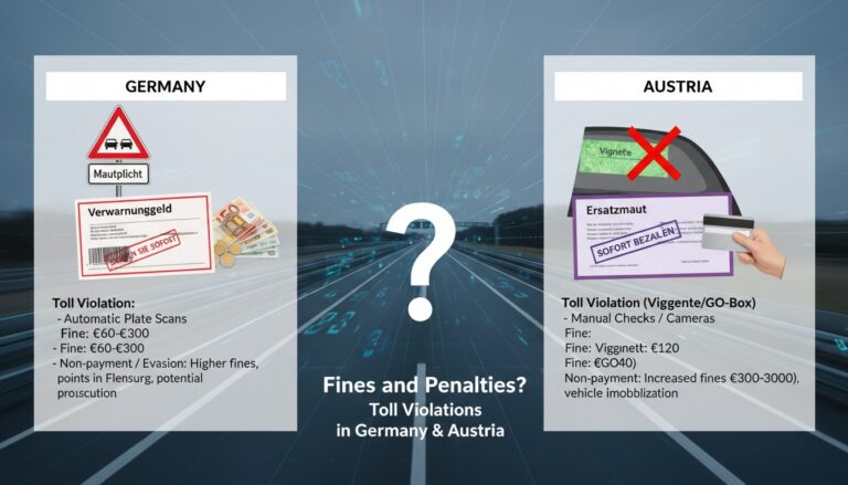 Bußgelder und Strafen: Was passiert bei Mautverstößen in Deutschland und Österreich?